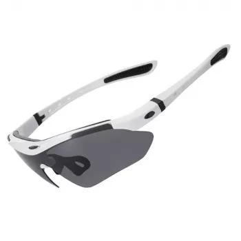 Rockbros 10142 Fotohromiskās UV400 velosipēda brilles - baltas