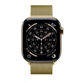Crong Milano Steel nerūsējošā tērauda siksniņa Apple Watch 38/40/41/42 mm, zelta