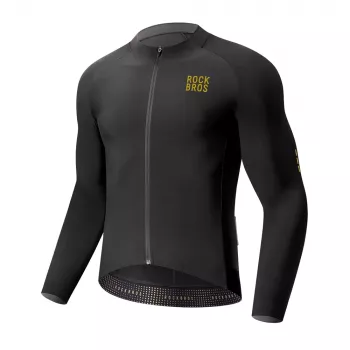 ROCKBROS YDWT020 Dimanta riteņbraukšanas jaka Pavasaris/Rudens/Ziema Izmērs L - Melna