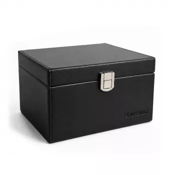 Wozinsky WPB-R16 RFID signālu bloķējoša bezatslēgas atslēgu kastīte ar nodalījumiem 16x12x9 cm - Melna