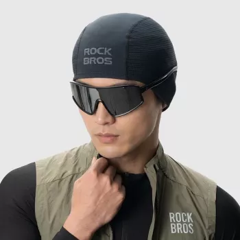Rockbros LF25956 Bezšuvju adīta riteņbraukšanas cepure - Melna