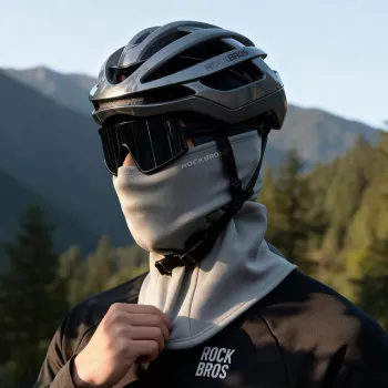 ROCKBROS LF25949 elastīga samta balaklava, pelēka
