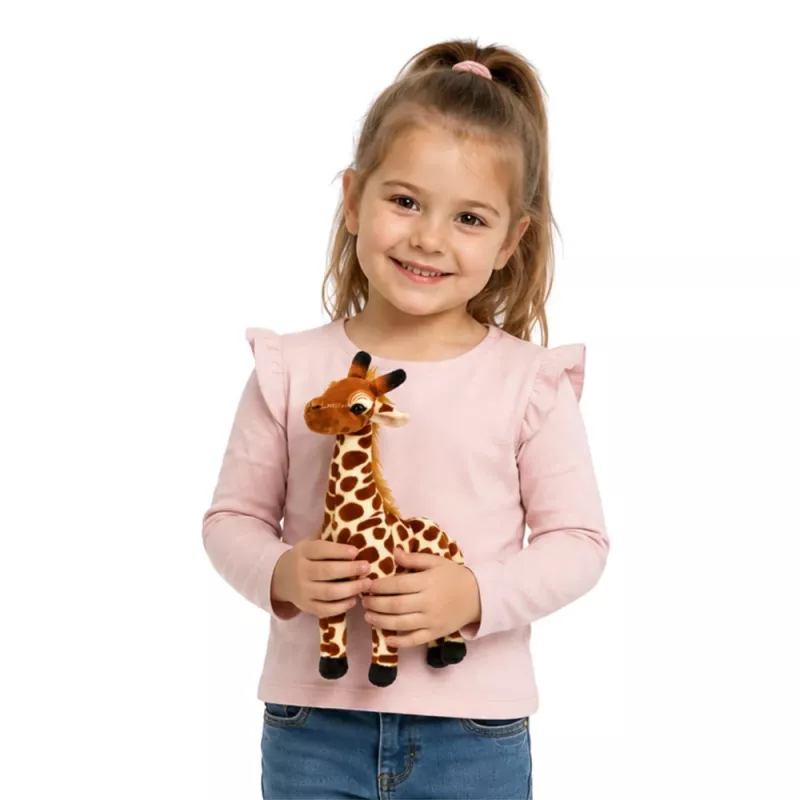 LEAN TOYS Plīša žirafe Mīksta mīļā rotaļlieta 30 cm