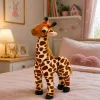LEAN TOYS Plīša žirafe Mīksta mīļā rotaļlieta 30 cm