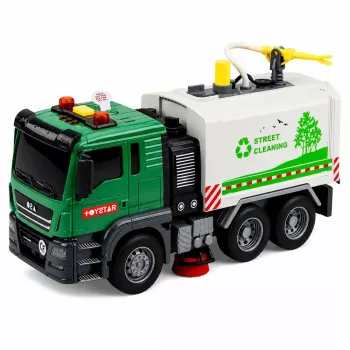 LEAN TOYS Ielu slaucītāja kravas automašīna ar ūdens funkciju, gaismām un skaņām 1:14