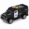 LEAN TOYS Policijas auto Speciālais transportlīdzeklis 1:32 mērogs Melns ar gaismām un skaņām