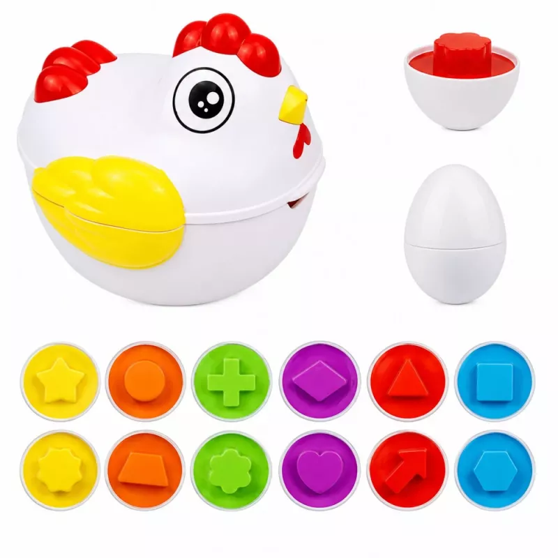 LEAN TOYS Izglītojoša vista ar 12 olām – formu un krāsu šķirotājs