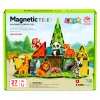 LEAN TOYS Magnētiskie konstruktora bloki Savvaļas dzīvnieki Džungļi ZOO 27 gab.