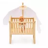 LEAN TOYS Anlily Mamma un dvīņu mazuļu leļļu komplekts ar aksesuāriem
