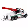 LEAN TOYS Būvniecības kravas automašīna ar regulējamu celtni, gaismām un skaņām, balta 1:14