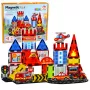 LEAN TOYS Magnētiskie konstruktora bloki Ugunsdzēsēju stacija 42 gab.