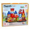 LEAN TOYS Magnētiskie konstruktora bloki Ugunsdzēsēju stacija 42 gab.