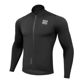 ROCKBROS ROAD TO SKY Vēja necaurlaidīga termojaka velosipēdistiem Melna L