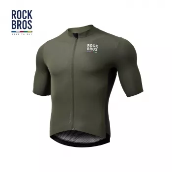 ROCKBROS ROAD TO SKY vīriešu īsās piedurknes riteņbraukšanas krekliņš zaļš S izmērs