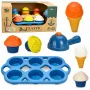 LEAN TOYS Videi draudzīgs koka saldējuma pagatavošanas komplekts bērniem 26 gab.