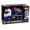 LEAN TOYS Lora autoevakuators ar automašīnu, braukšanu, gaismām un skaņām, zils