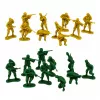 LEAN TOYS Militārais komplekts Karavīri Transportlīdzekļi Militārā bāze Tornis Figūriņas 46 gab.