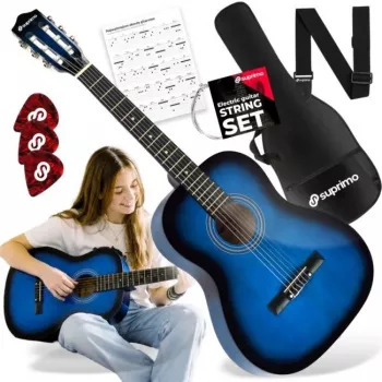 SUPRIMO CG34 BB klasiskā ģitāra 3/4 izmērs 36 collas Blueburst