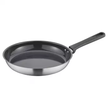 Fiskars Essential Cepšanas panna 28 cm – alumīnija nepiedegoša ar Thermo-Spot, bakelīta rokturis, visām plītīm, izņemot indukcijas