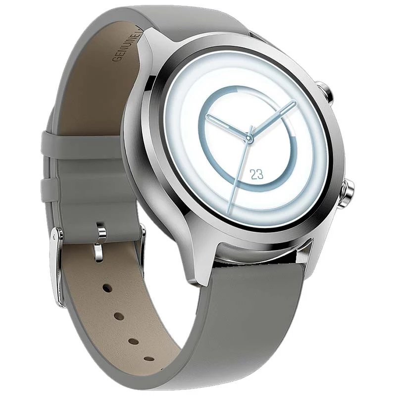 TicWatch C2 Plus viedpulkstenis Platinum NFC GPS AMOLED 1,3 collu ūdensizturīgs 24/7 aktivitātes izsekošana