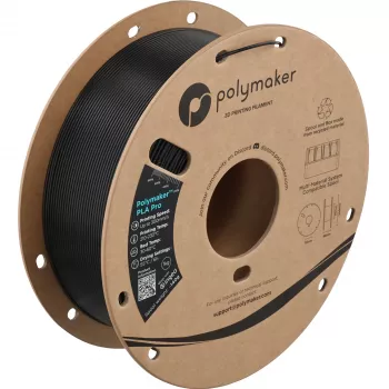 Polymaker PolySonic High Speed PLA Pro 3D printera filamenta, 1,75 mm, 1 kg, melns