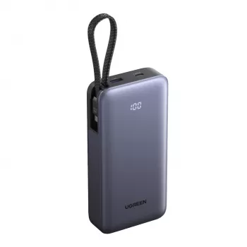 UGREEN PB537 20000 mAh 55W ārējais akumulators pelēks