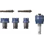 Bosch 2608901963 Progressor kokam un metālam 7 daļu caurumu zāģu komplekts ar Power Change Plus adapteri un HSS-G urbjuzgali