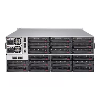 Supermicro CSE-847E2C-R1K23JBOD 4U 44 vietu JBOD uzglabāšanas korpuss (SAS3/SATA3, 1230W redundantais, melns)