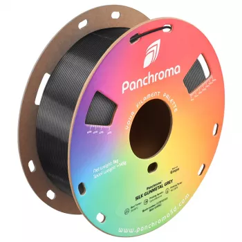 Polymaker Panchroma PLA Silk 3D printera kvēldiegs, 1,75 mm, 1 kg, Gunmetal Grey