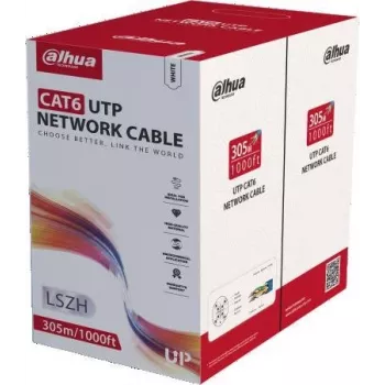 DAHUA PFM923I-6UN-C CAT6 UTP vads ruļļos 305m balts