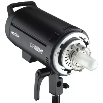 Godox DP400III 400Ws studijas zibspuldze ar 150W modelēšanas lampu, Bowens stiprinājums, 2.4G X sistēma