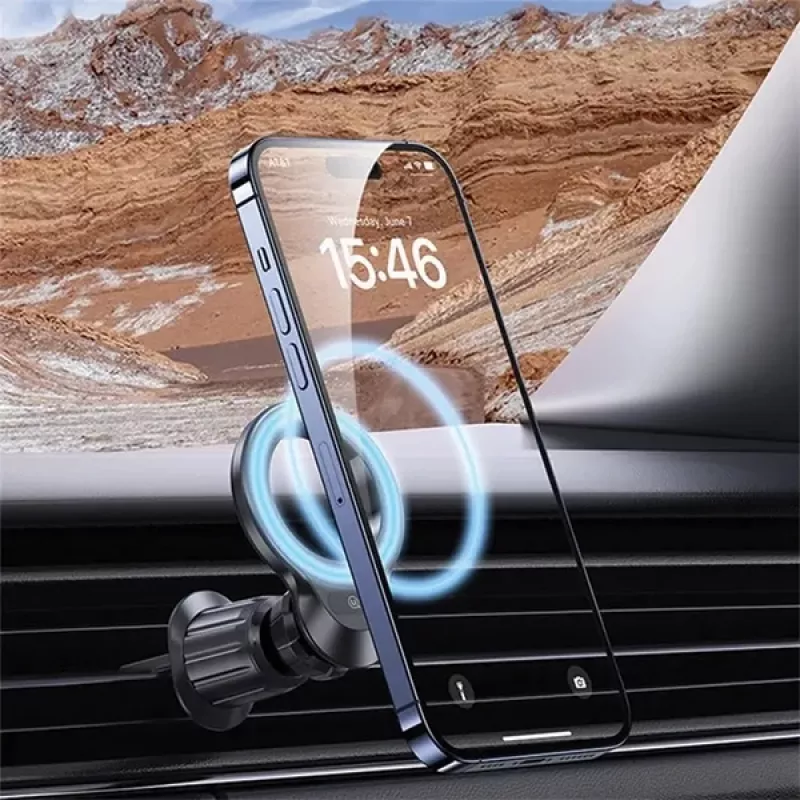 USAMS Universāls magnētiskais auto ventilācijas stiprinājums ZJ75 - Melns