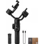 Zhiyun Smooth 5S AI viedtālruņa gimbals ar magnētisko papildu gaismu, 3 asu stabilizators, 300g kravnesība, melns