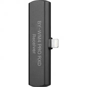 BOYA BY-WM4 PRO RXD 2.4GHz bezvadu mikrofona uztvērējs iOS Lightning ierīcēm