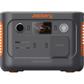 Jackery Explorer 300 Plus 288Wh LiFePO4 pārnēsājamā enerģijas stacija ar 300W AC, 100W PD, saules paneļu saderību