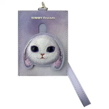 Nimmy Big Eyed Pet 2.0 Rabbit kartīšu maciņš, purpura