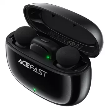 ACEFAST R2 bezvadu lavaliera mikrofoni (2 raidītāji, USB-C uztvērējs) - Melns