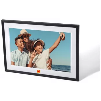 KODAK RCF-1018 10,1 collu Wi-Fi digitālais foto rāmis ar IPS skārienekrānu, 16GB, melns