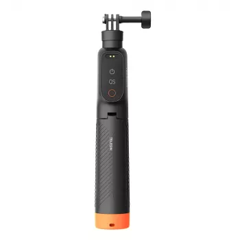 TELESIN Ūdensizturīgs pašbildes stabs ar tālvadību DJI Osmo Action kamerām, 15m IPX8, izvelkams līdz 60cm, melns