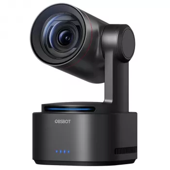 OBSBOT Tail 2 PowerUp Combo 4K AI izsekošanas PTZ konferences kamera ar NDI|HX3, diviem mikrofoniem, žestu vadību