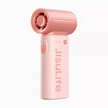 JISULIFE Life9 Rokas ventilators 3600mAh USB-C Pārnēsājams Salokāms Galda ventilators - Rozā
