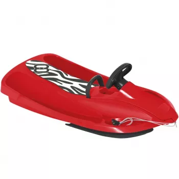 Hamax Sno Zebra Red/Black Nartosans Sniega kamaniņas ar stūri un rokas bremzi