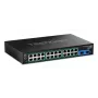 TRENDnet 26 portu rūdīts industriālais Gigabit PoE+ pārvaldāmais slēdzis ar 24x PoE+ un 2x SFP