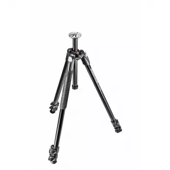 Manfrotto 290 Xtra alumīnija statīvs ar 3 sekciju kājām, 3-virzienu panoramēšanas/noliekšanas galva nav iekļauta, melns, MT290XTA3