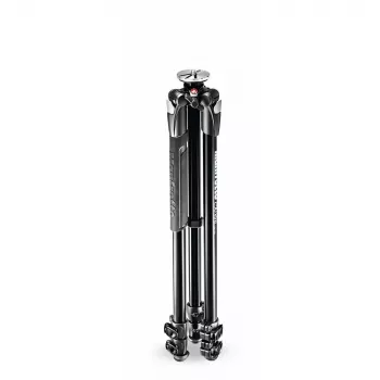 Manfrotto 290 Xtra alumīnija statīvs ar 3 sekciju kājām, 3-virzienu panoramēšanas/noliekšanas galva nav iekļauta, melns, MT290XTA3