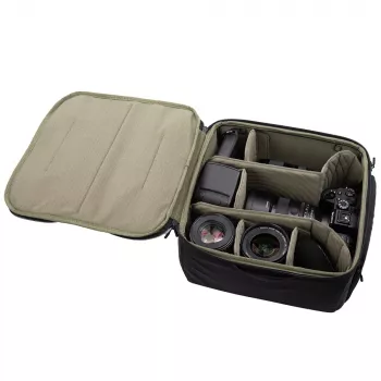 PGYTECH OneGo kameras ieliktnis M (P-CB-255) - modulāra polsterēta aizsardzība DSLR/bezs spoguļa kamerām, tumši pelēks
