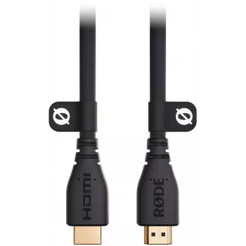 RODE HDMICABLE3M 3m ātrgaitas HDMI kabelis ar Ethernet, 4K 60Hz, HDR, 18Gbps, zeltīti kontakti