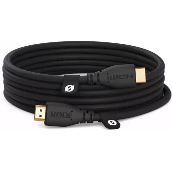 RODE HDMICABLE3M 3m ātrgaitas HDMI kabelis ar Ethernet, 4K 60Hz, HDR, 18Gbps, zeltīti kontakti