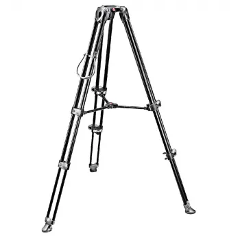 Manfrotto MVT502AM Alumīnija video statīvs ar šķidruma pamatni, 3 sekcijas, 4 kg kravnesība, 169 cm maksimālais augstums, melns