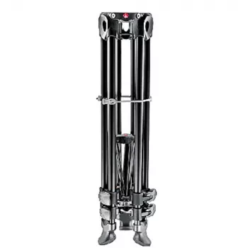 Manfrotto MVT502AM Alumīnija video statīvs ar šķidruma pamatni, 3 sekcijas, 4 kg kravnesība, 169 cm maksimālais augstums, melns